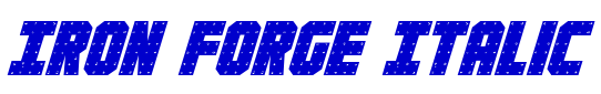 Iron Forge Italic 字体